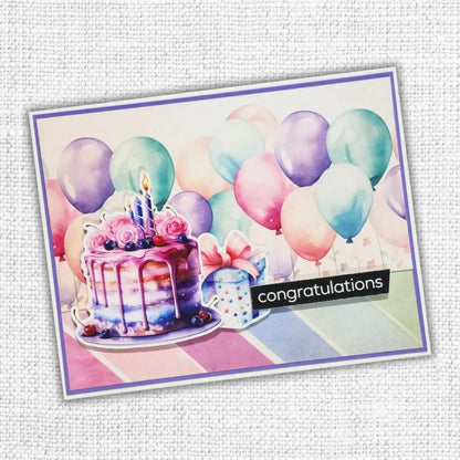 Birthday Fun Tags & Tickets Embossed Die Cuts