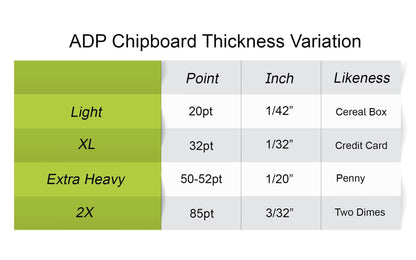 Black Chipboard Xtra Heavy 8.5 x 11