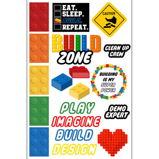Building Blocks Embellishments Laser Die Cut-Outs