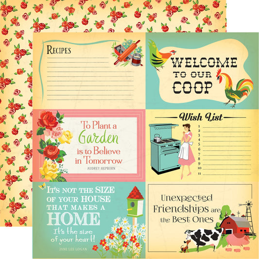 Carta Bella Country Kitchen - 4x6 Journaling Cards