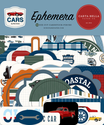Carta Bella Ephemera-Cars