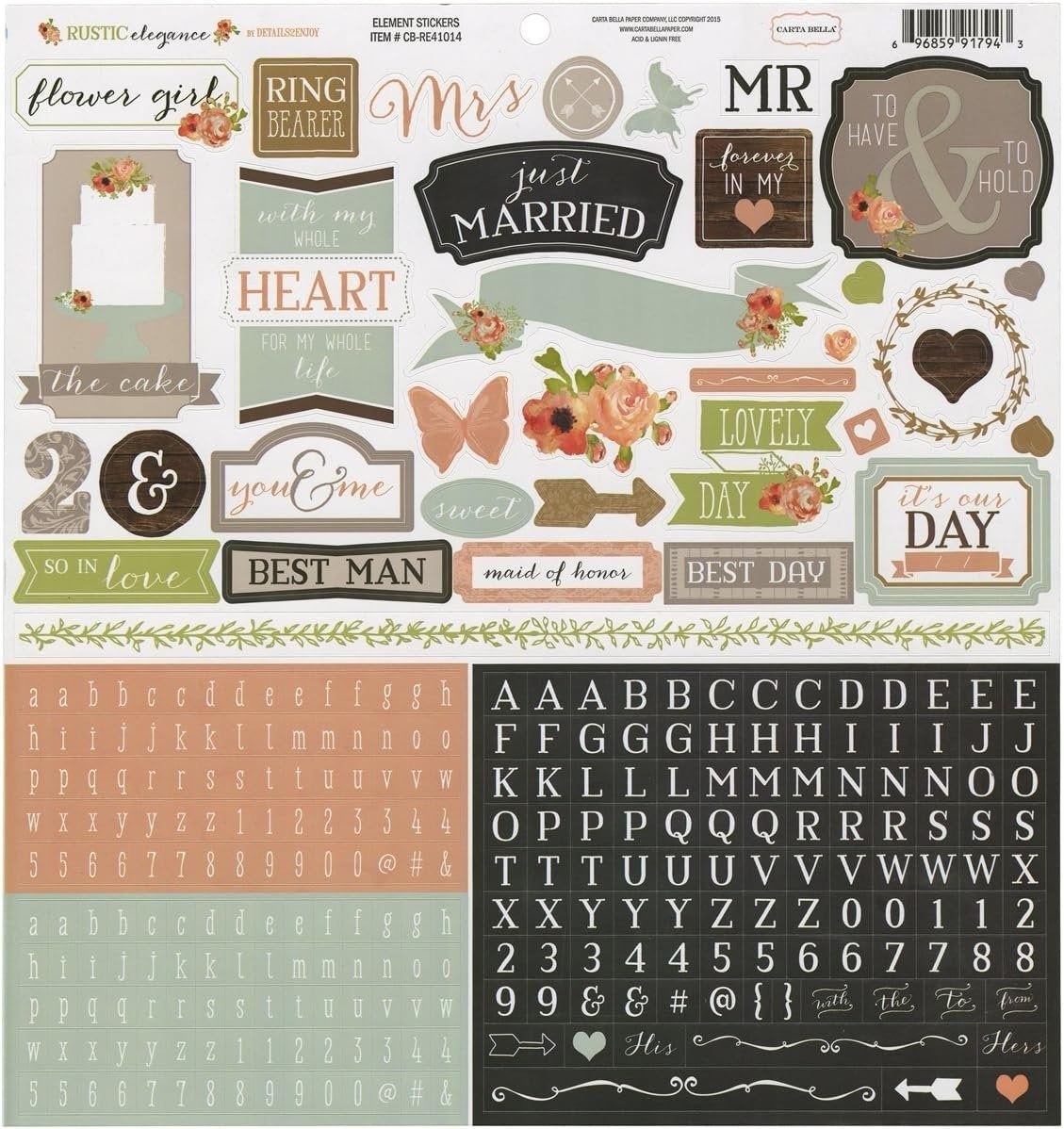 Carta Bella Rustic Elegance Element Stickers