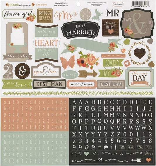Carta Bella Rustic Elegance Element Stickers