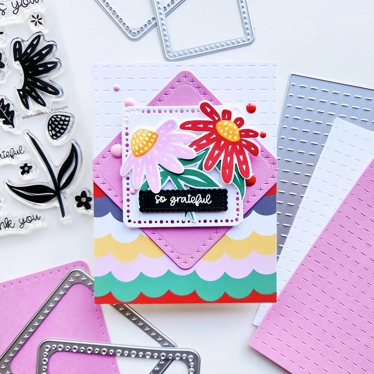 Catherine Pooler Noughts & Crosses Nested Dies