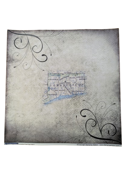 Connecticut Travel Paper 12 x 12