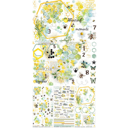 49 And Market Rub-On Transfer Set 6"X12"-Botanical Buzz