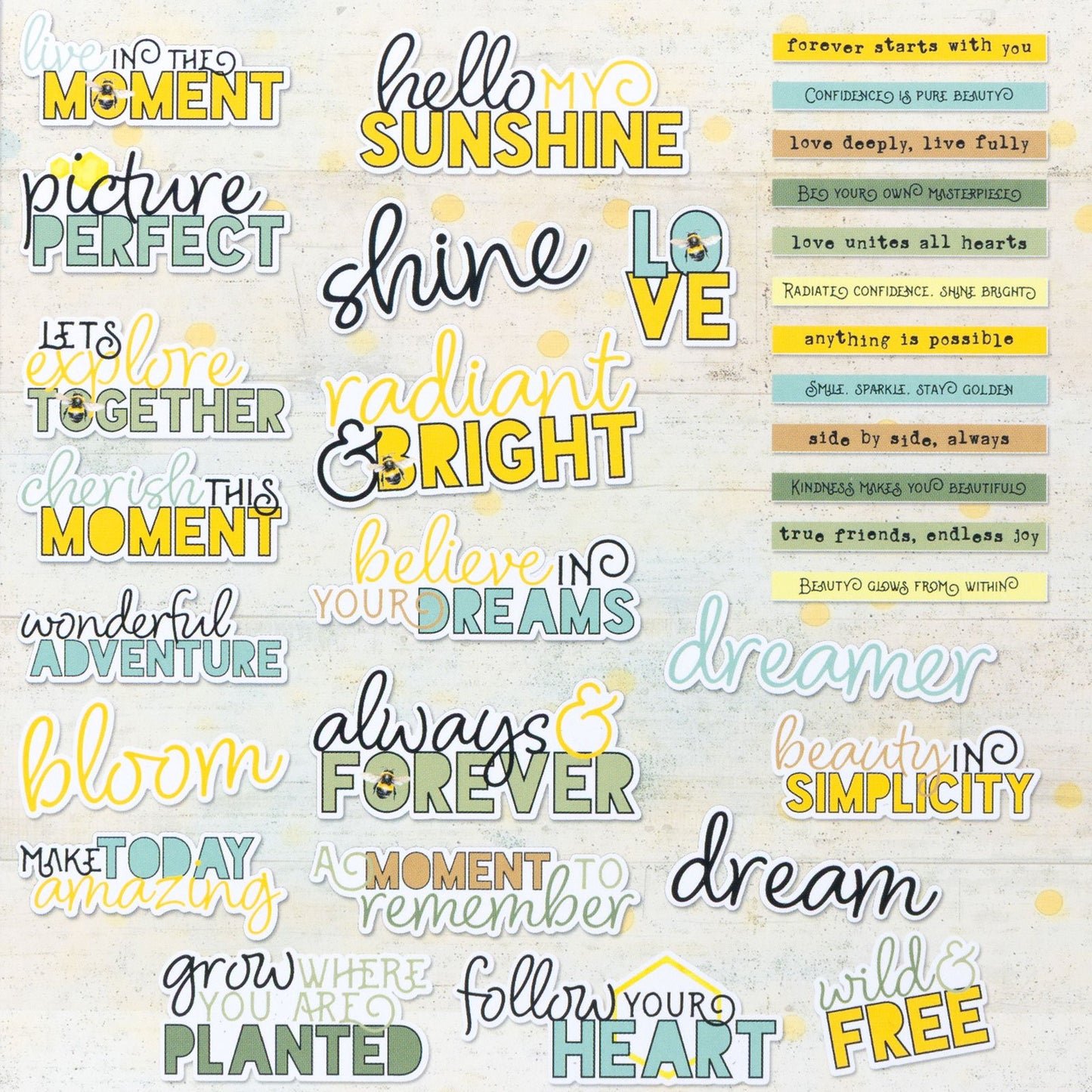 49 And Market Chipboard Set-Botanical Buzz