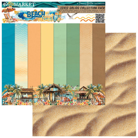 49 And Market Collection Pack 12"X12"-Beach Vibes Solids