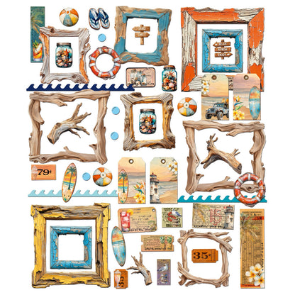 49 And Marketing Die-Cuts-Elements, Beach Vibes