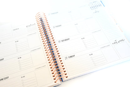 2025 Planner - Horizontal Layout, Spiral Bound - "Stars & Stripes" (#110)
