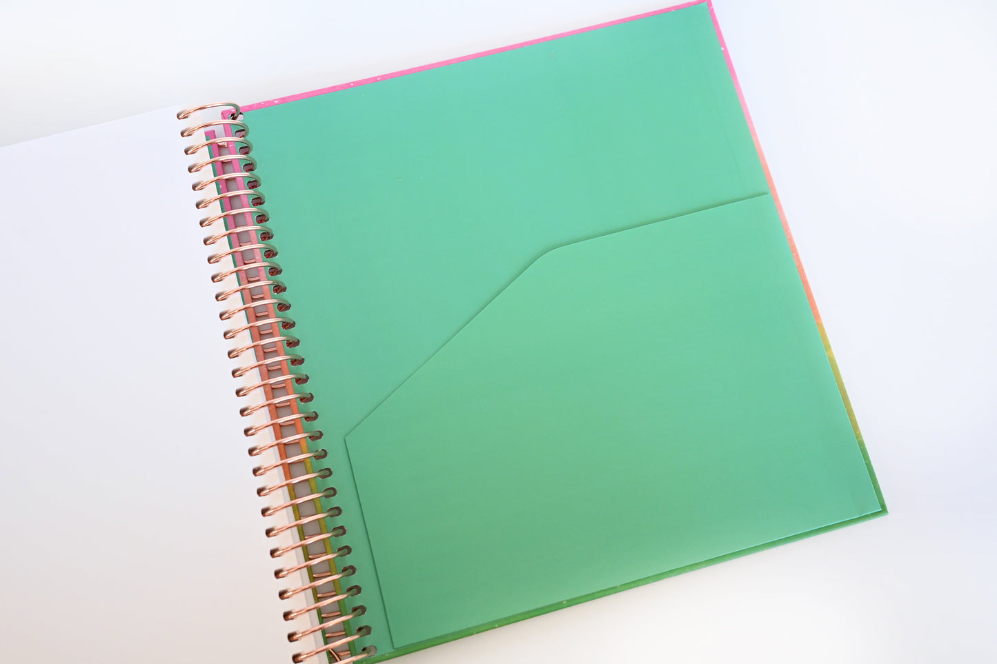 2025 Planner - Mini Signature Layout, Spiral Bound - "Rainbow Glitz" (#501)
