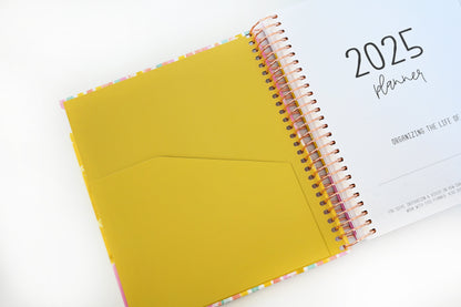 2025 Planner - Horizontal Layout, Spiral Bound - "Stars & Stripes" (#110)