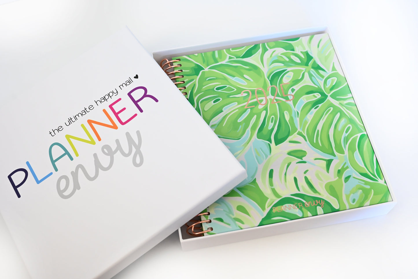 2025 Planner - Signature Layout, Spiral Bound - "Tropical Greens" (#211)