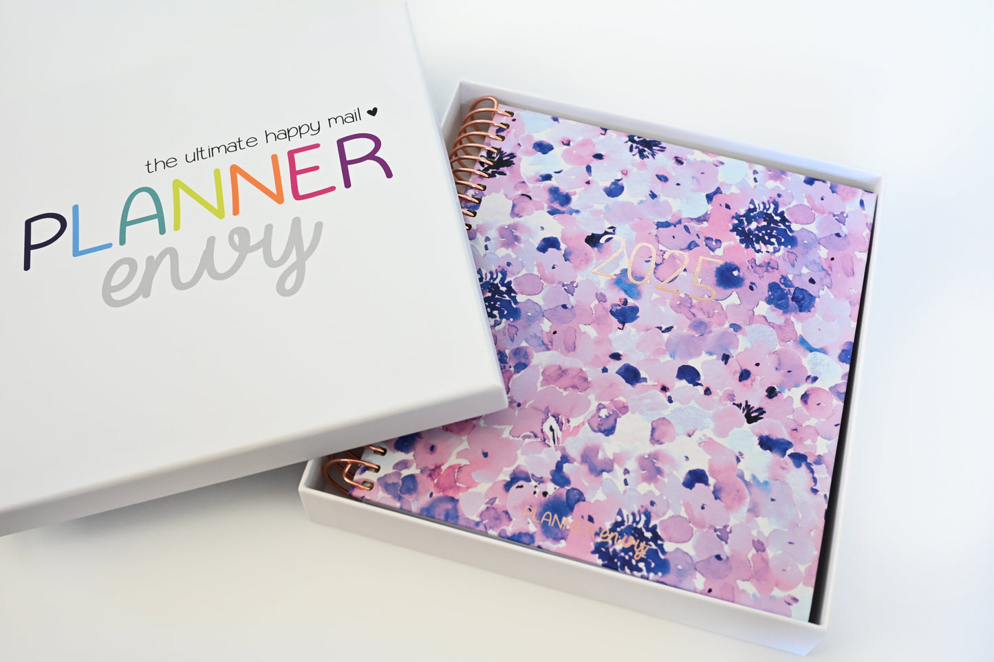 2025 Planner - Signature Layout, Spiral Bound - "Purple Hydrangea" (#212)