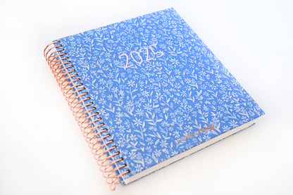 2025 Planner - Signature Layout, Spiral Bound - "Amalfi Floral" (#206)