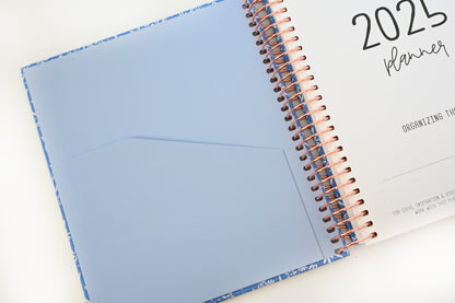 2025 Planner - Signature Layout, Spiral Bound - "Amalfi Floral" (#206)