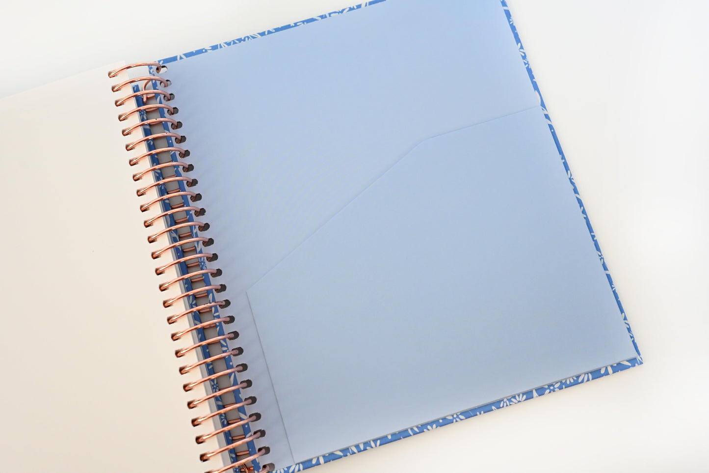 2025 Planner - Mini Horizontal Layout, Spiral Bound - "Amalfi Floral" (#406)