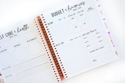 2025 Planner - Mini Horizontal Layout, Spiral Bound - "Stars & Stripes" (#410)