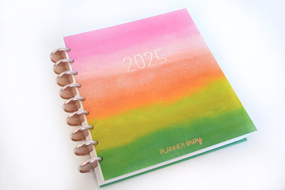 2025 Planner - Signature Layout, Disc Bound - "Rainbow Glitz" (#801)