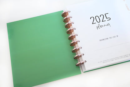 2025 Planner - Signature Layout, Disc Bound - "Rainbow Glitz" (#801)