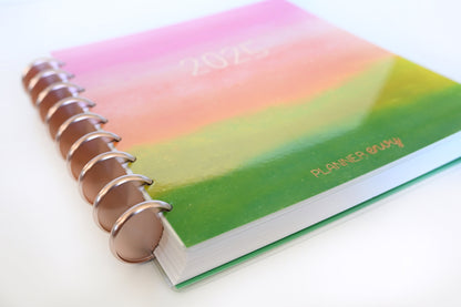 2025 Planner - Vertical Layout, Disc Bound - "Rainbow Glitz" (#901)