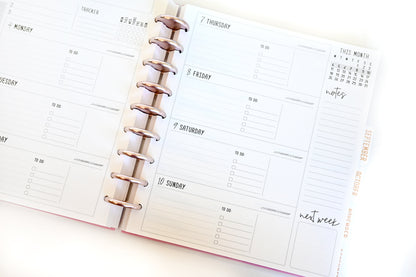 2025 Planner - Horizontal Layout, Disc Bound - "Stars & Stripes" (#710)