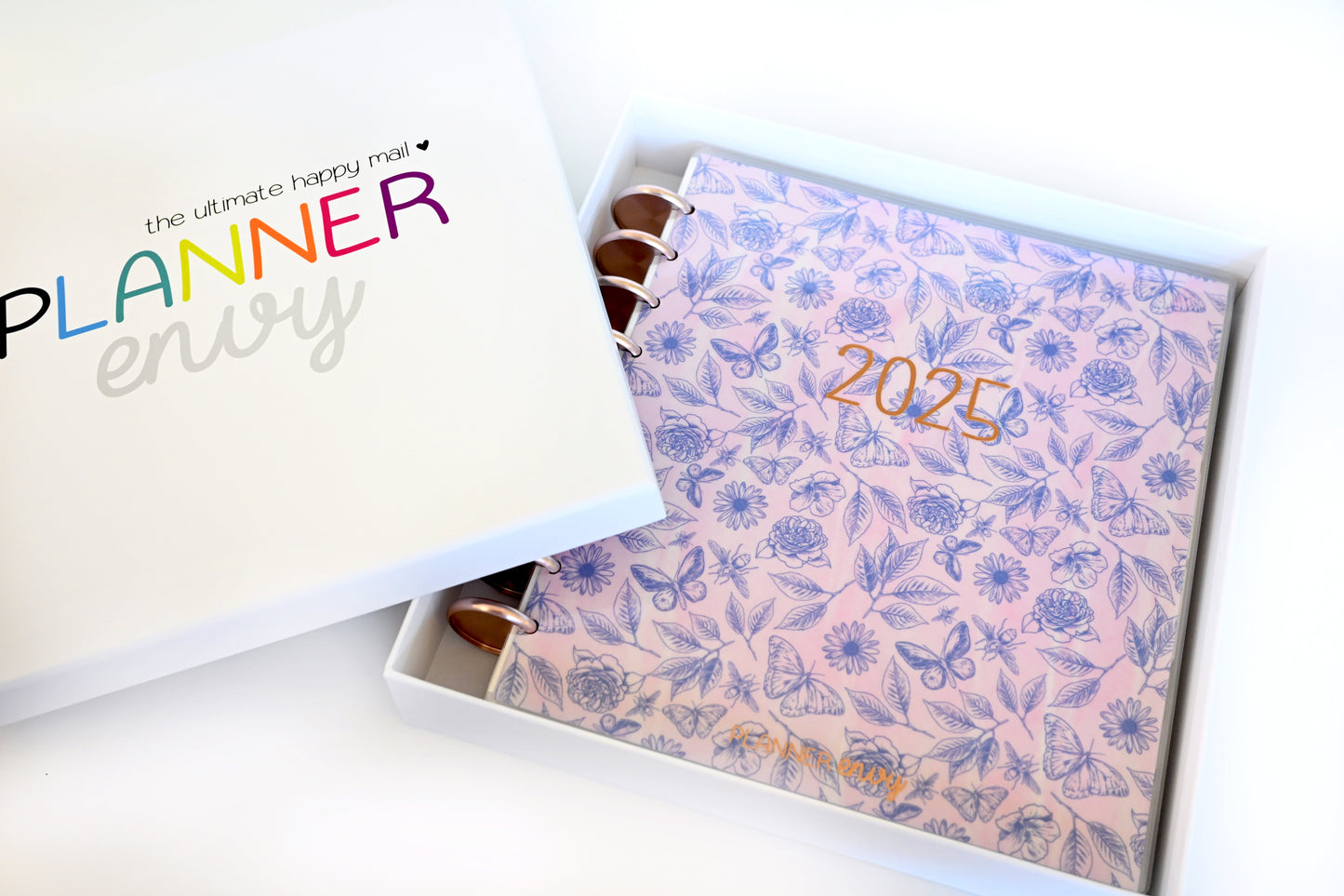 2025 Planner - Mini Signature Layout, Disc Bound - "Butterfly Doodles" (#1109)