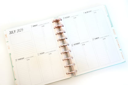 2025 Planner - Mini Signature Layout, Disc Bound - "Golden Leaves" (#1107)