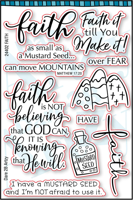 Dare 2B Artzy FAITH Stamp Set