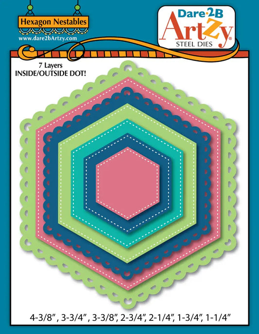 Dare 2B Artzy Hexagon Nestable Die Set