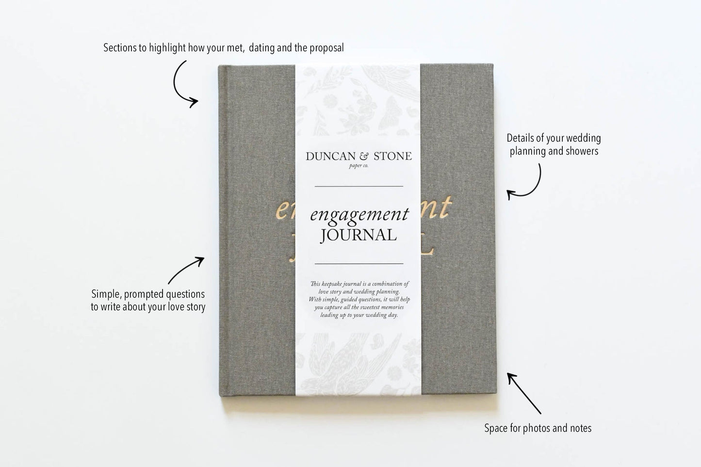 Love Story Couples Journal Gift Set