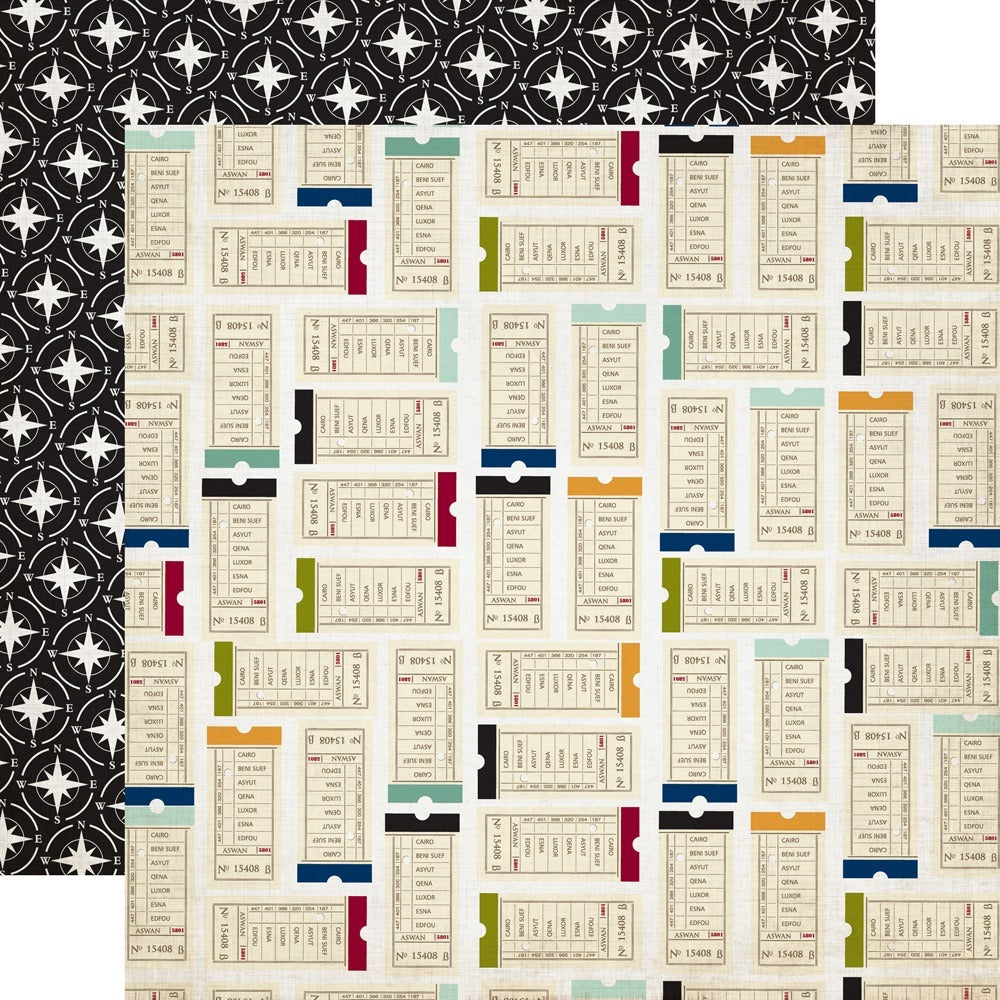 Echo Park Getaway - Adventure 12 x 12 scrapbook paper