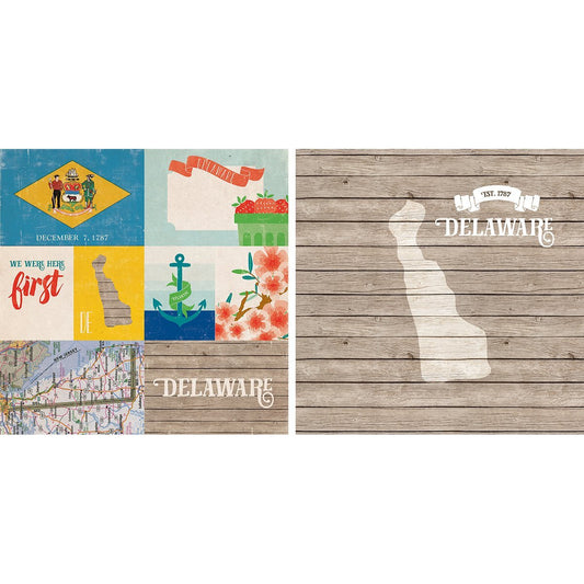Echo Park Stateside - Delaware 12 x 12 Scrapbook Paper