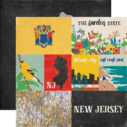 Echo Park Stateside - New Jersey 12 x 12 Scrapbook Paper