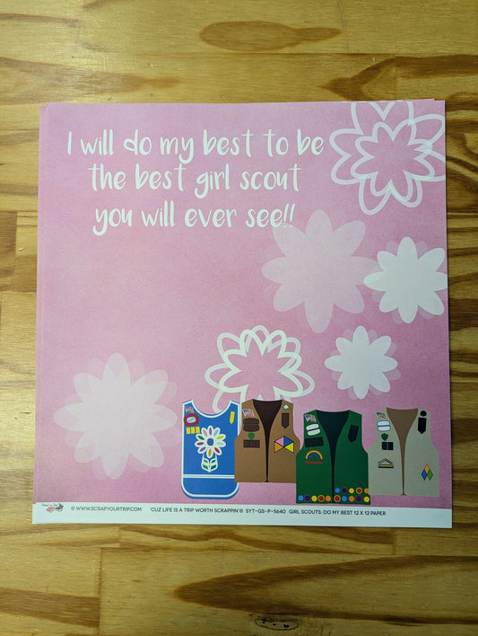 Girl Scout Paper 12 x 12