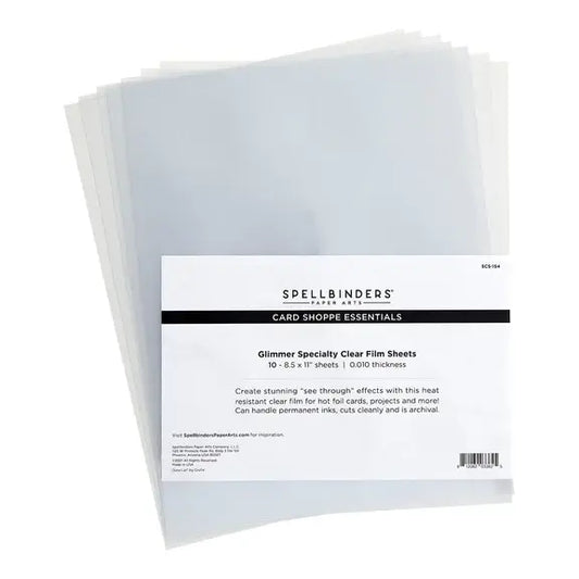 Glimmer Specialty Clear Film Sheets - 10 pack