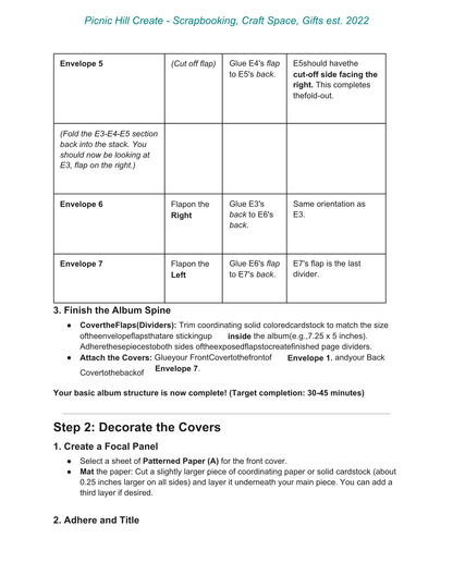Harvest Blessings Envelope Mini Album Project Instructions