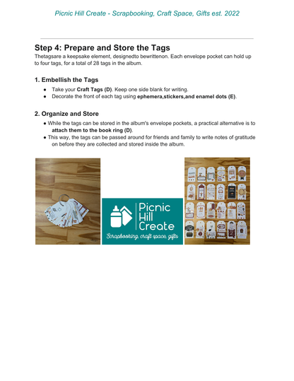 Harvest Blessings Envelope Mini Album Project Instructions