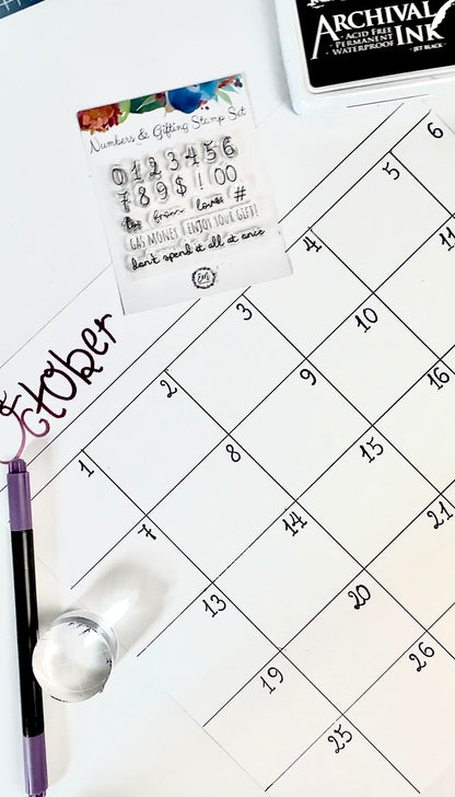 Numbers & Gifting Stamp Set