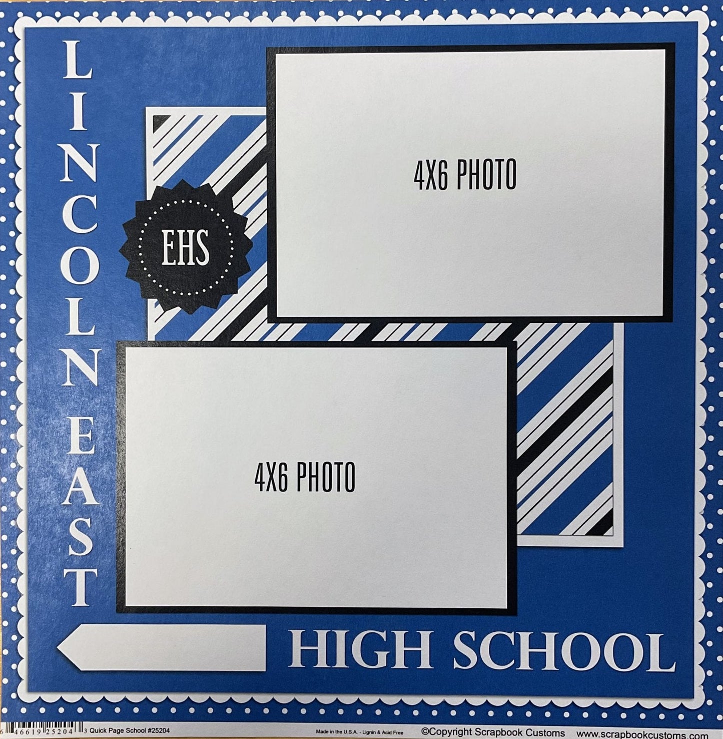 SC 25204 Custom School Paper 12 x 12 - Select School