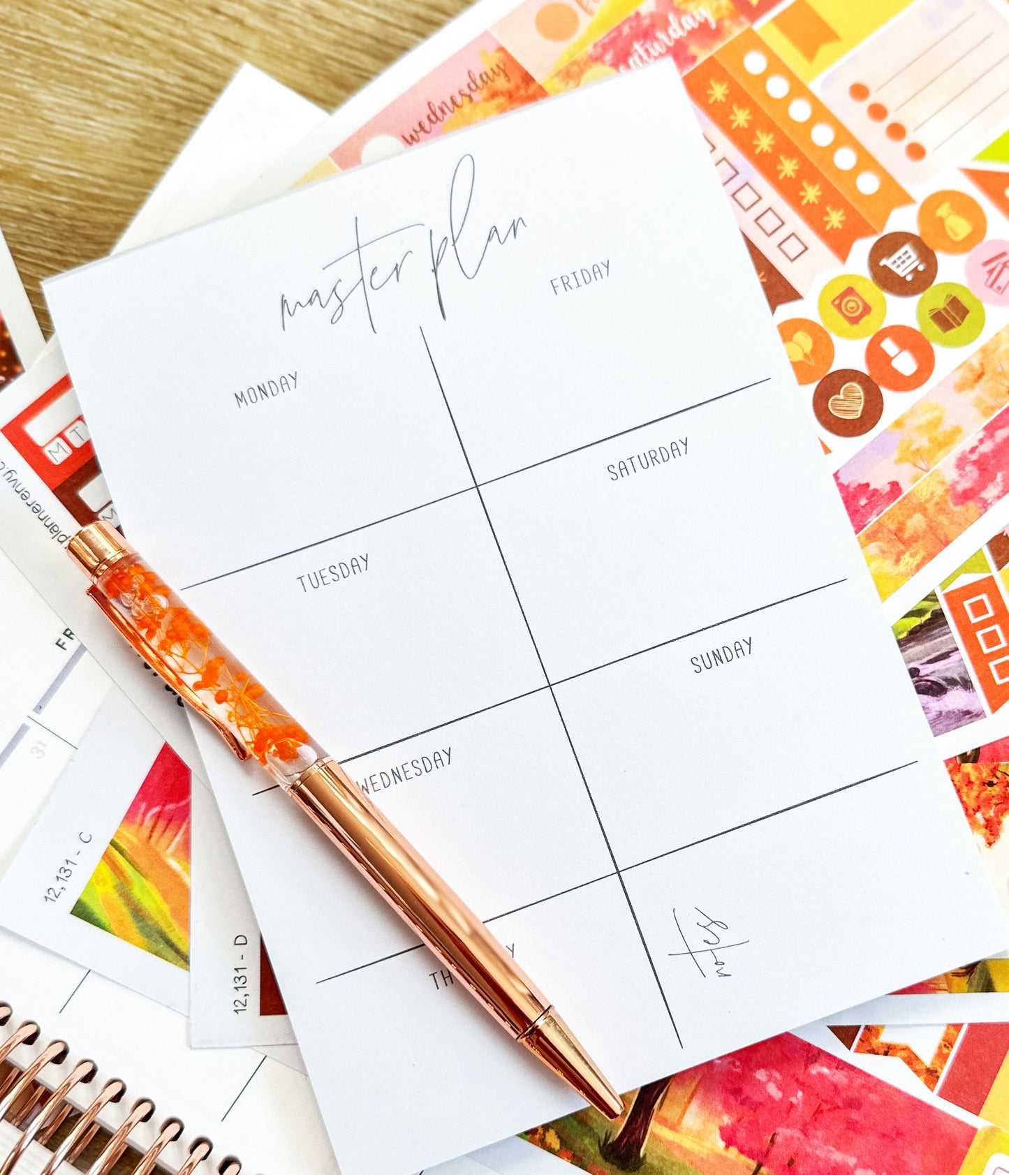 Master Plan Weekly Planner Notepad - 5x7 Inches (*Notepad Only*)