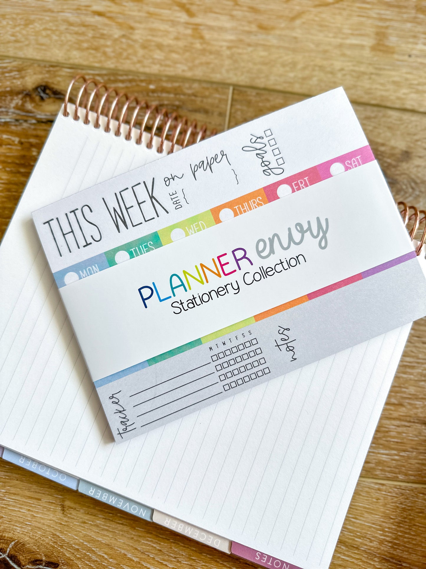 Weekly Dashboard Things To Do Rainbow Notepad - 7x5 Inches (*Notepad Only*)