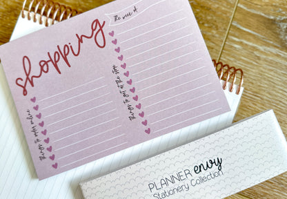 Shopping List Notepad: Groceries, Online, Things to buy - 7x5 Inches (*Notepad Only*)