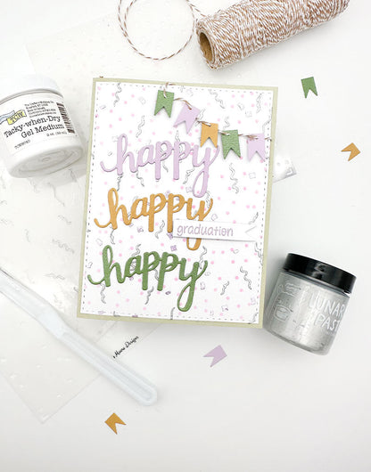 Confetti Layered Stencil - 6x6