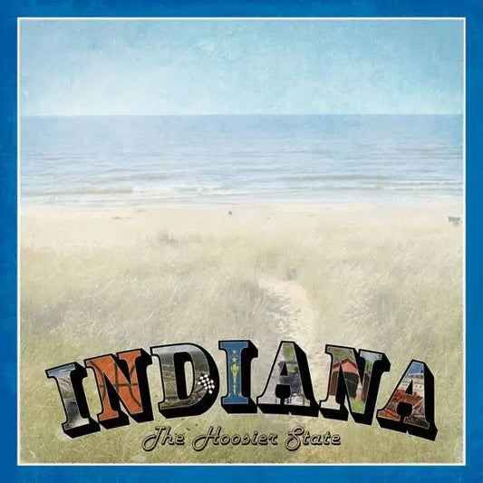 Indiana Vintage Paper 12 x 12