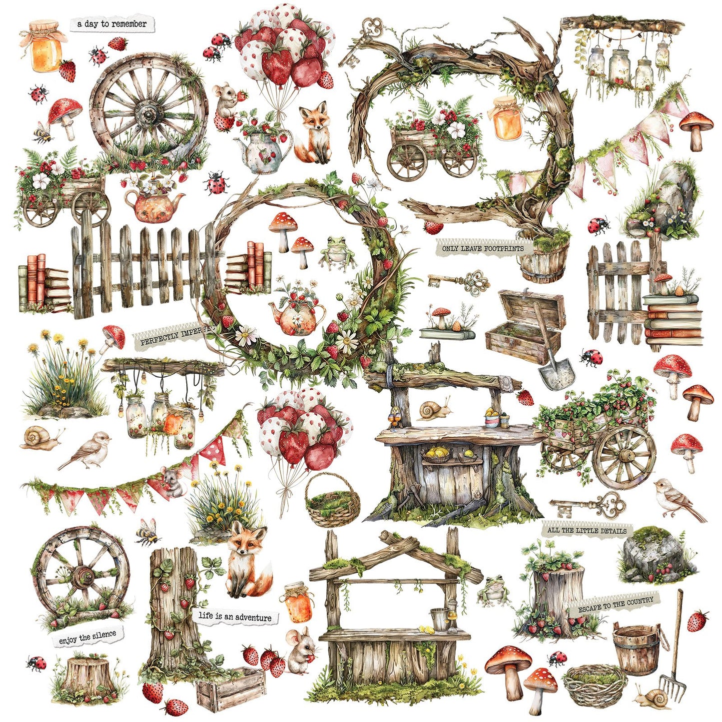 49 And Market Laser Cut Outs-Element, Nature's Haven