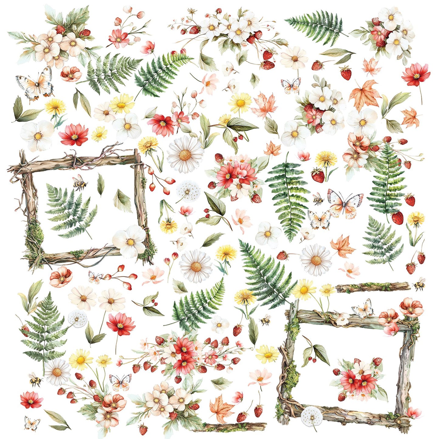 49 And Market Laser Cut Outs-Wildflower, Nature's Haven