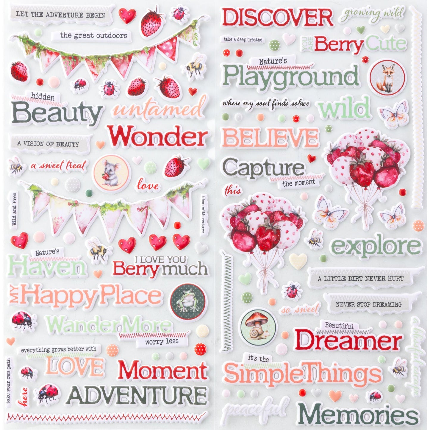 49 And Market Puffy Stickers-Nature's Haven