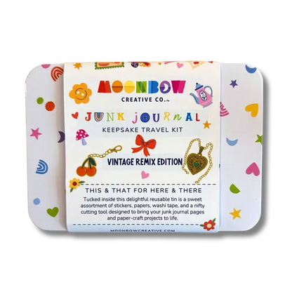 Junk Journal Keepsake Travel Tin Vintage Remix Edition