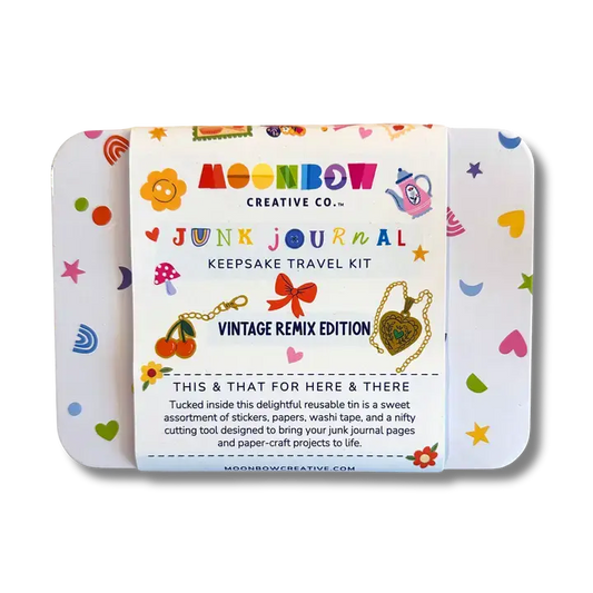 Junk Journal Keepsake Travel Tin Vintage Remix Edition